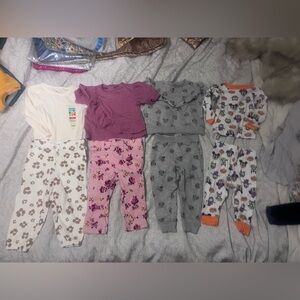 Baby girl outfit and pjs